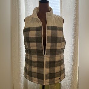 Ruff Hewn Cream and Gray Vest